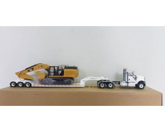 CAMION CAMA INTERNATIONAL HX520 CON EXCAVADORA CAT 349F L ESCALA 1:50